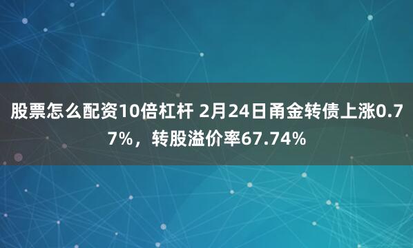 股票怎么配资10倍杠杆 2月24日甬金转债上涨0.77%，转股溢价率67.74%