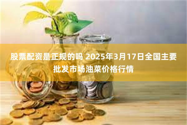 股票配资是正规的吗 2025年3月17日全国主要批发市场油菜价格行情