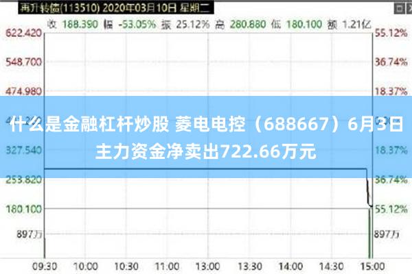 什么是金融杠杆炒股 菱电电控（688667）6月3日主力资金净卖出722.66万元