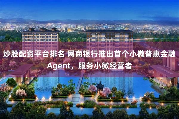 炒股配资平台排名 网商银行推出首个小微普惠金融Agent，服务小微经营者